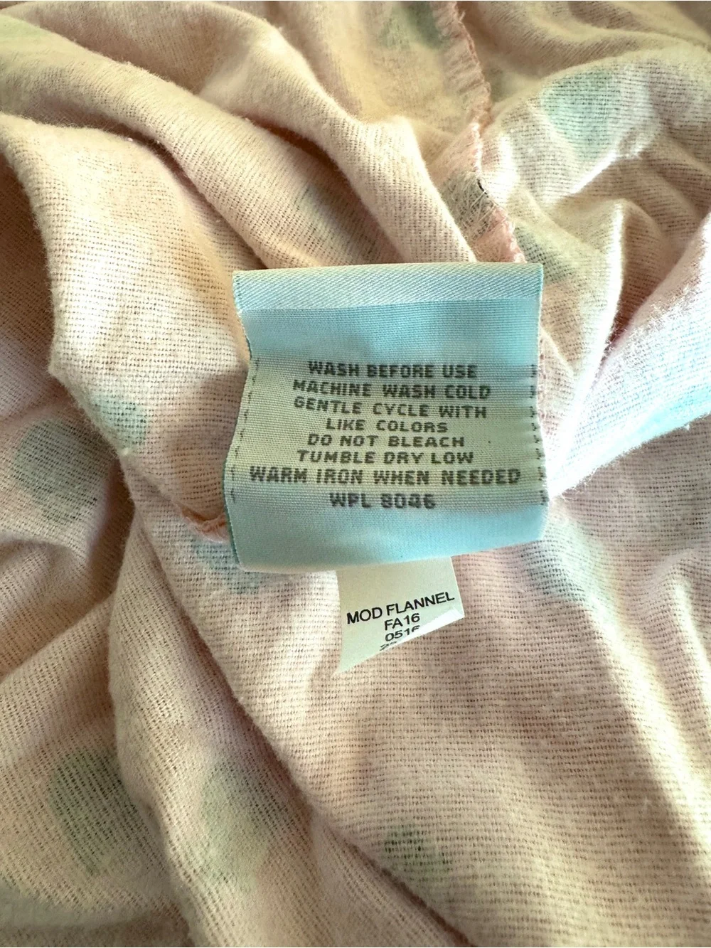 [MARTHA STEWART] Queen Flannel Fitted Sheet Coffee Print 100% Cotton Cozy